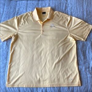 Greg Norman Men's Yellow Polo Shirt